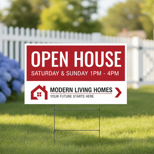 open house sign